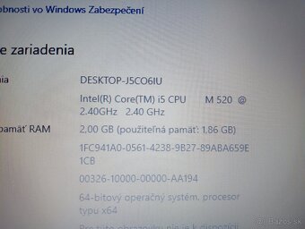 rozpredám funkčný notebook Dell latitude e6510 - 5