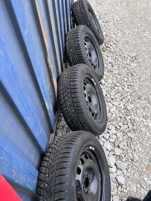 VW Skoda seat zimna sada plechove disky + pneu 205/60/R16 - 5