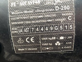 Predám nafukovací čln AQUA STAR - 5