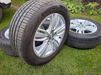 17" ALU 5x112 orig. Audi + letné 235/55 r17 - 5