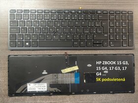 Klavesnice HP Zbook 15 G5 G6 17 G3 G4/HP 4530S 4535S 4730 SK - 5
