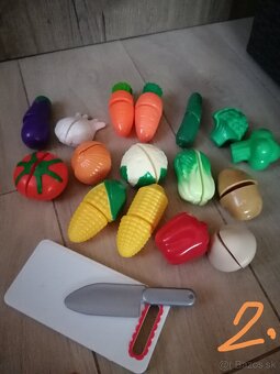 Plastová zelenina a ovocie so suchým zipsom - 5