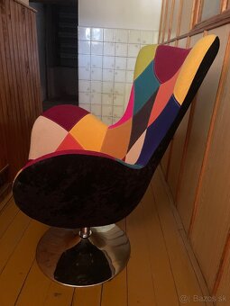 Patchwork kreslo Butterfly - 5