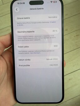 iPhone 15 Pro Max 256GB Deep Blue – TOP stav - 5