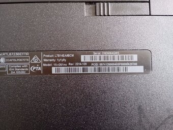 rozpredám na diely notebook Hp 15 - r261nc - 5