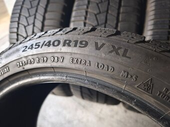 245/40 r19 zimné pneumatiky Continental 6,5-7mm - 5