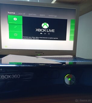 XBOX 360 SLIM + napájací zdroj (bez HDD a bez ovládača) - 5
