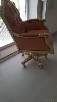 KRESLO kožené otáčacie - silik - 260,- - 5