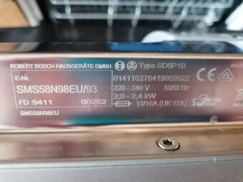 Bosch umývačka riadu 60cm - 5