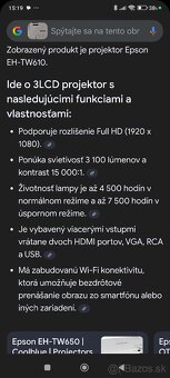 Projektor Epson Full hd - 5