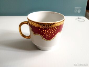 Porcelán MOKKA kávový servis- 6+6 šálky a podšálky  Dolní C - 5