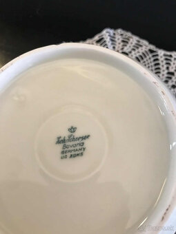 Porcelánový starožitný čajník-1,1L - 5