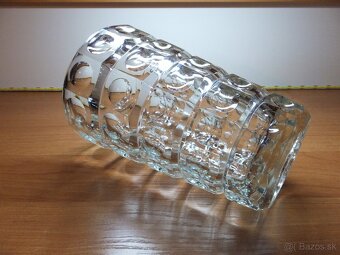 Masivní váza František Pečený - Sklo Union, váha 1448 g. - 5