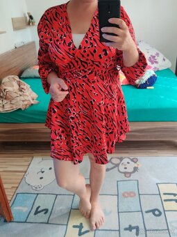 Dámske červené šaty 44 - 5