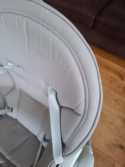 Detská jedálenská stolička Ricokids bielo-šedá - 5