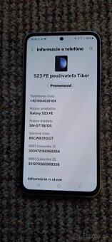 Predám Samsung Galaxy S23 FE 8gB/256gB - 5