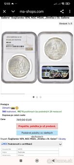 Strieborná minca - 5