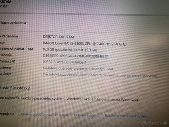 Notebook HP ProBook 640 G2 i5-6300U / 16GB RAM / 256GB SSD - 5