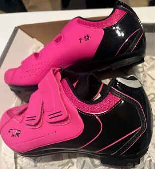 Cyklistické dámske tretry - FLR F-35 Neon Pink č.40 - 5