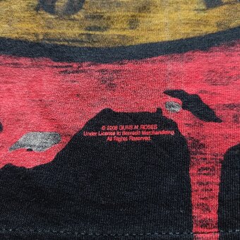 Vintage y2k Guns N Roses čierne tričko s potlačou 2008 M - 5