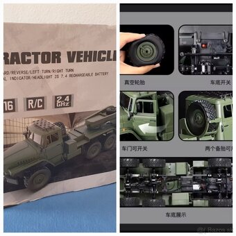 Krásny RC model Ural s podvalnikom 1:16 - 5