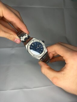 Seiko mod royal oak navy blue - 5