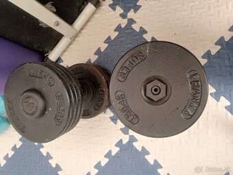 Predam jednoručky kovove 2x26kg Franka - 5
