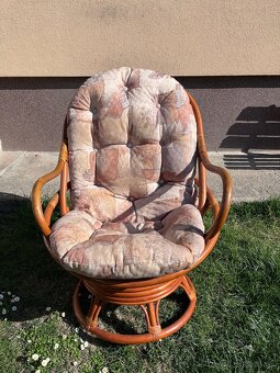 Ratanové kreslo + papasan - 5