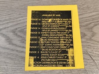 A.C. / MEAT SHITS - 1991 / 1996 split 7"EP -REPRESS- - 5