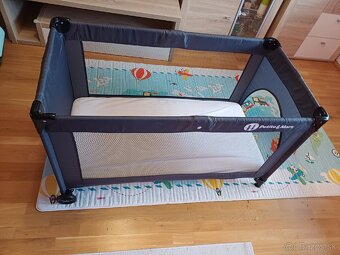 Detská cestovná postielka 120x60 + matrac ikea - 5