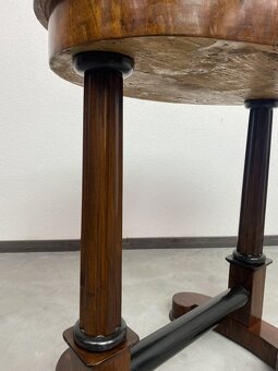 Oválny solitérový stolík v štýle Biedermeier 19 storočie - 5