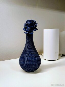 Hallovínska ruža vyrobená na 3D tlačiarni–krásna, temná a - 5