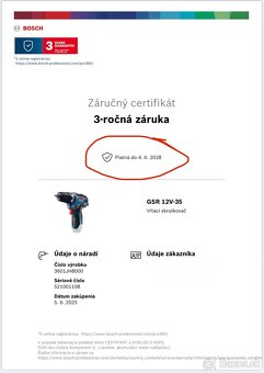 Aku skrutkovac Bosch GSR 12V 35 - 5