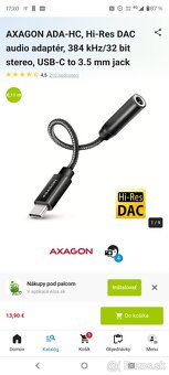 Slúchadlá Fiio FH11 štuple+Externá zvuková karta Axagon ADA - 5