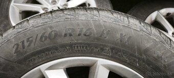 Predám originál hliníkové disky škoda 5x112 r16 so zimnými - 5