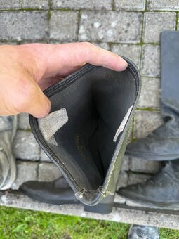 Vojenské sovietske čižmy - kirzové - 5