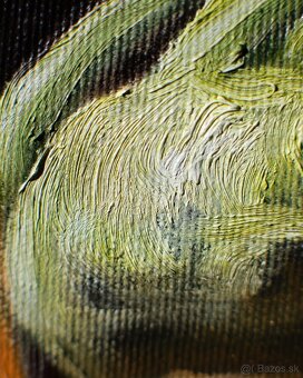 Zátišie koš so zeleninou - tradičná olejomaľba - 5