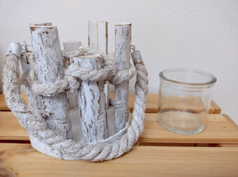 nielen vianocny svietnik drevo so sklenenym drziakom - 5