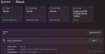 Predám notebook Lenovo - 5