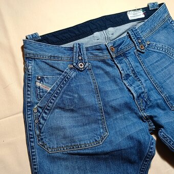 Diesel Kardeef Baggy Jeans Široké Džínsové Nohavice Rifle - 5
