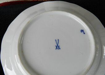 4 dezertné tanieriky Meissen Nemecko 2 jakost 2.pol.20 st. - 5