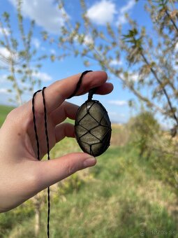 Prívesok s prírodným kameňom | Štýlový šperk na krk - 5