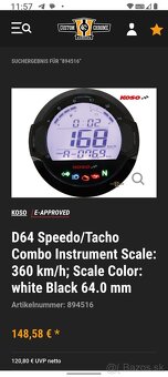 Harley Davidson Dyna tacho - 5