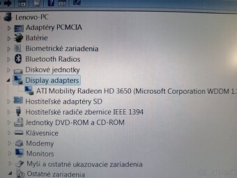 predám LENOVO THINKPAD W500 , WINDOWS 7 - 5
