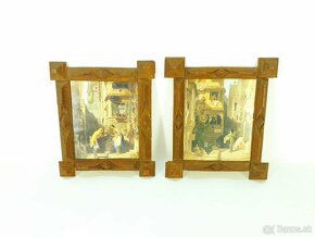 Staré drevené rámy TRAMP ART -rám na obraz - frame - 5