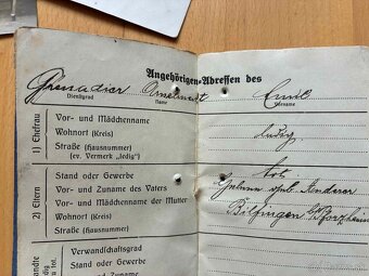Nemecká vojenská knižka a foto WW1 - 5