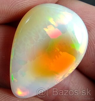 Drahý opál 17,60cts slza WELO ETIOPIA - 5