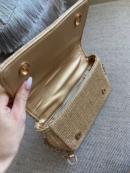 Letní slaměná crossbody kabelka YSL - 5
