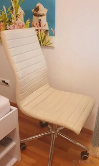 Predam PC stoličku v dobrom stave - eko koža, elegantný diza - 5
