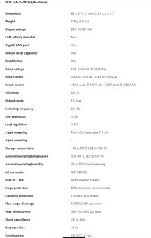 PoE Injector 24 V / 24 W – Gigabit, nepoužívaný - 5